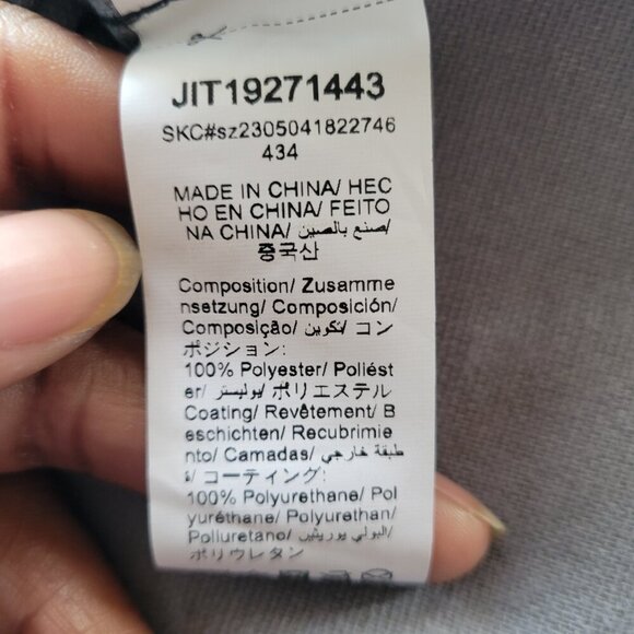 SHEIN Easy Wear Color Block B/W Vegan Leather Jacket (Size 8/10) - Picture 9 of 14